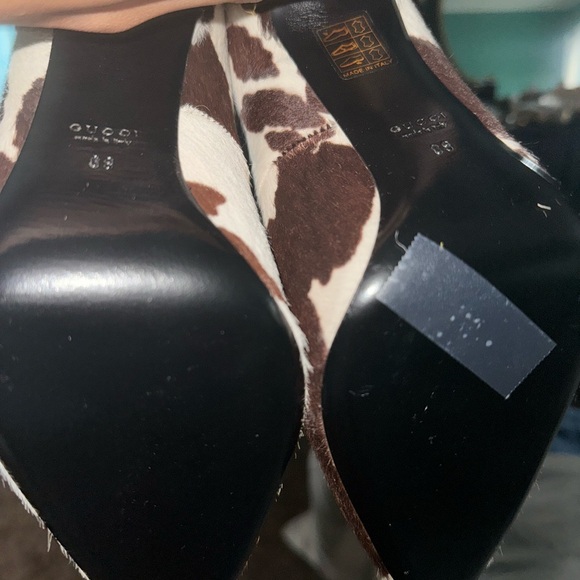NEW Gucci Limited Edition Pony Hair Heels Western Pumps - Picture 4 of 4
